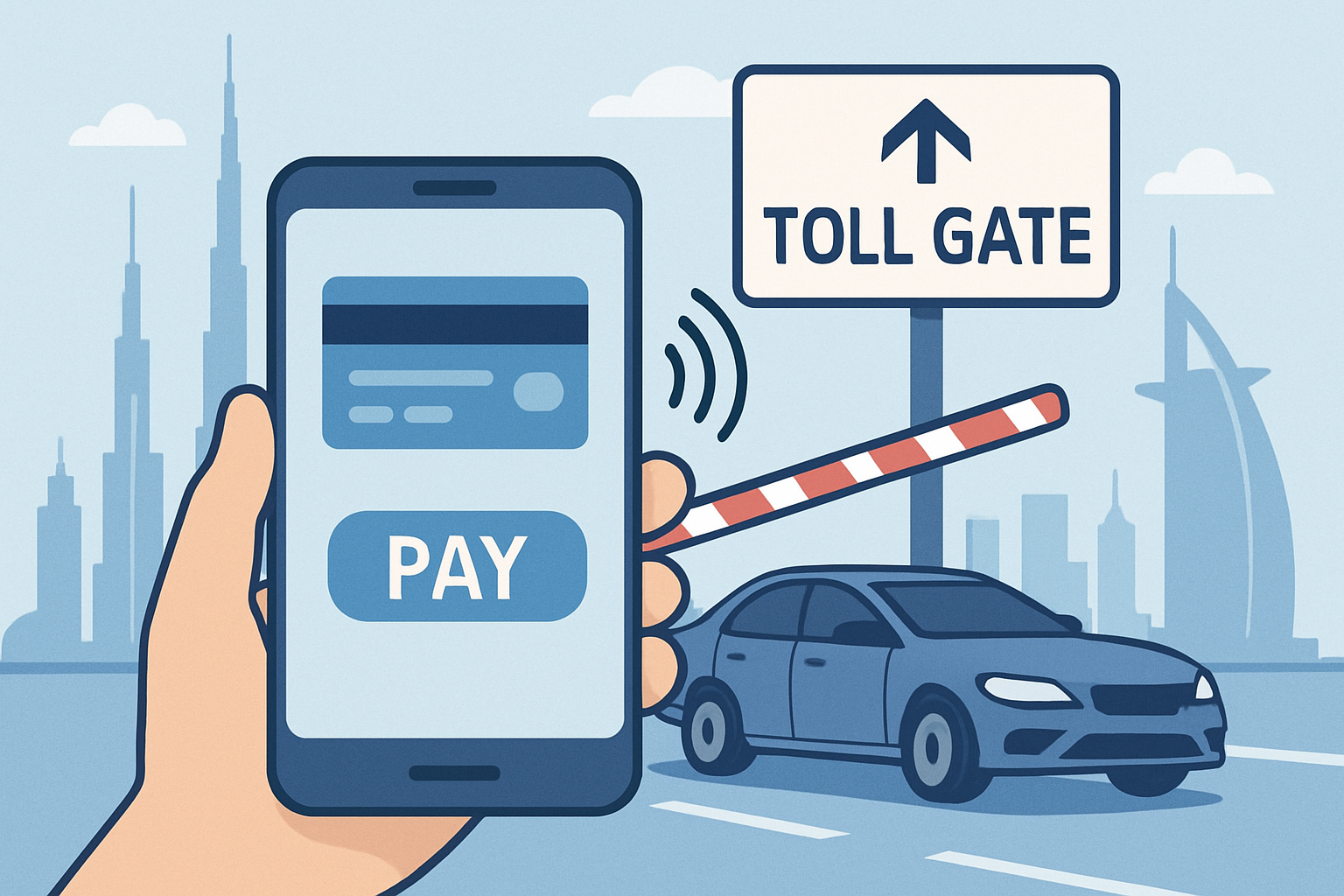 Digital payment for Dubai toll roads
